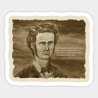 Adam Lindsay Gordon (sepia) Sticker